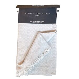 NEW French Connection 100% Cotton Shower Curtain